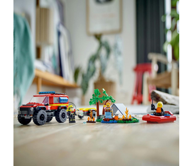 LEGO City 60412 Terenowy wóz strażacki z łodzią ratunkową - 1203367 - zdjęcie 13